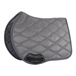 fedele plain dark grey close contact saddle pad